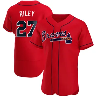 Austin Riley Youth Atlanta Braves Alternate Jersey - Navy Replica