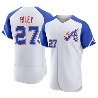 Austin Riley Men's Atlanta Braves Alternate Jersey - Cream Authentic