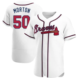 Charlie Morton Men's Atlanta Braves Alternate Team Name Jersey - Navy  Authentic