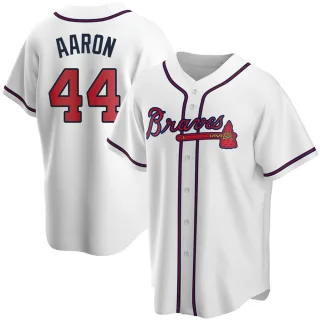 Hank Aaron Women's Atlanta Braves Alternate Jersey - Black Golden Replica