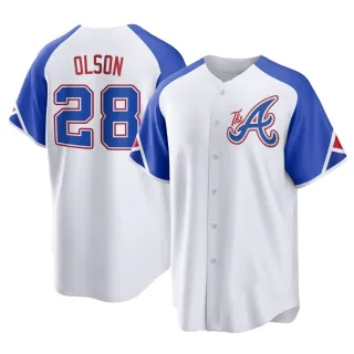 Matt Olson Women's Atlanta Braves Alternate Jersey - Black Golden Replica