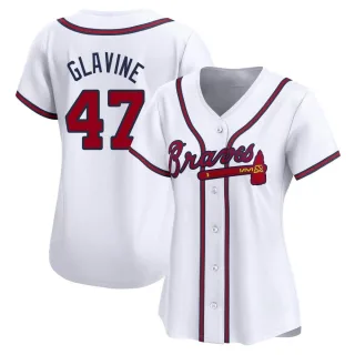 Women's Limited White Tom Glavine Atlanta Braves Home Jersey