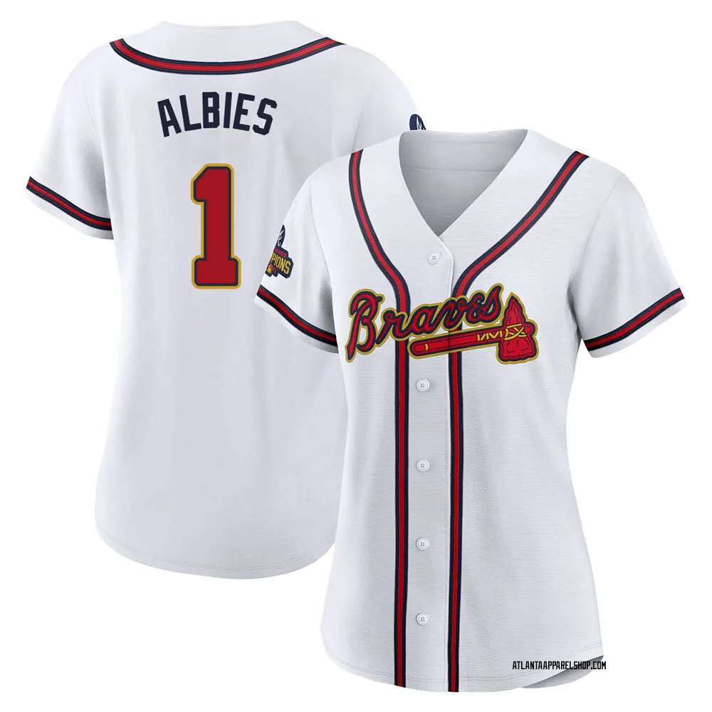 Atlanta Braves Ozzie Albies White Authentic 2022 Gold Program Jersey – US  Soccer Hall