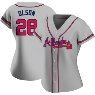 Women's Authentic Red Matt Olson Atlanta Braves Alternate Jersey - Braves  Store