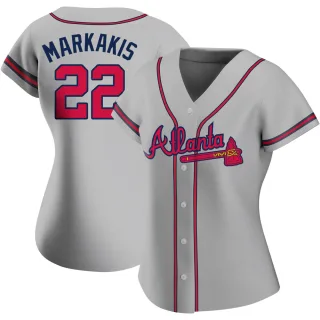 Men's Atlanta Braves Nick Markakis Majestic White Home Cool Base