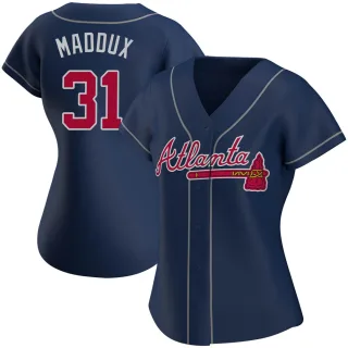 Greg Maddux Atlanta Braves Alternate Red Baseball Player Jersey — Ecustomily