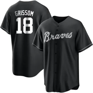 Vaughn Grissom Men's Atlanta Braves Alternate Jersey - Red Replica