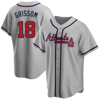 Vaughn Grissom Men's Atlanta Braves Alternate Jersey - Navy Authentic