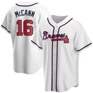 MLB Atlanta Braves Brian McCann White Home Replica Baseball Jersey, White,  Large : : Sports, Fitness & Outdoors