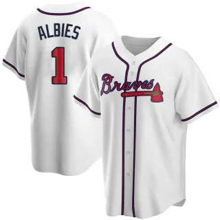 Youth Atlanta Braves Ozzie Albies 2023 City Connect Jersey – White