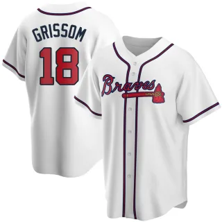 Vaughn Grissom Atlanta Braves Men's Navy Backer T-Shirt 